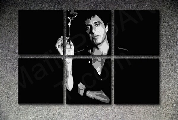 Sebhelyesarcú - AL PACINO 6 darab POP ART falikép 6 darab POP ART falikép