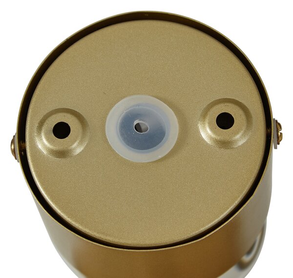 Design fali lámpa sárgaréz LED-del IP44 - Lens