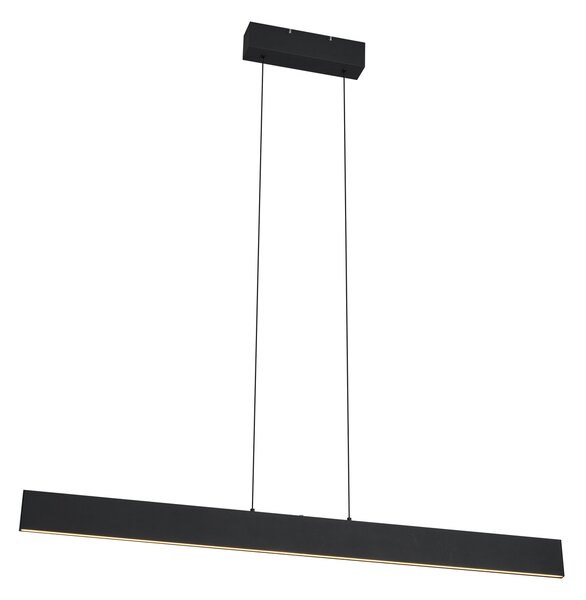 Modern fekete függőlámpa LED-del, 3 fokozatban dimmelhető Easylift - Straight