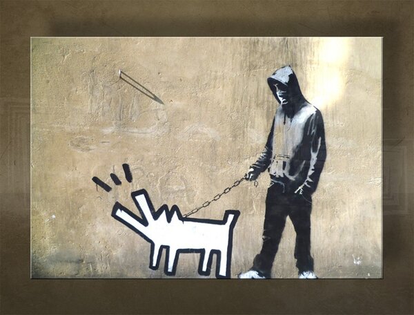 A kép vásznon 1 db Street ART - Banksy