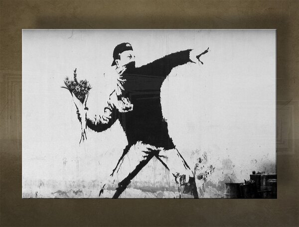 A kép vásznon 1 db Street ART - Banksy