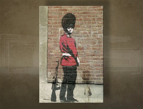 A kép vásznon 1 db Street ART - Banksy