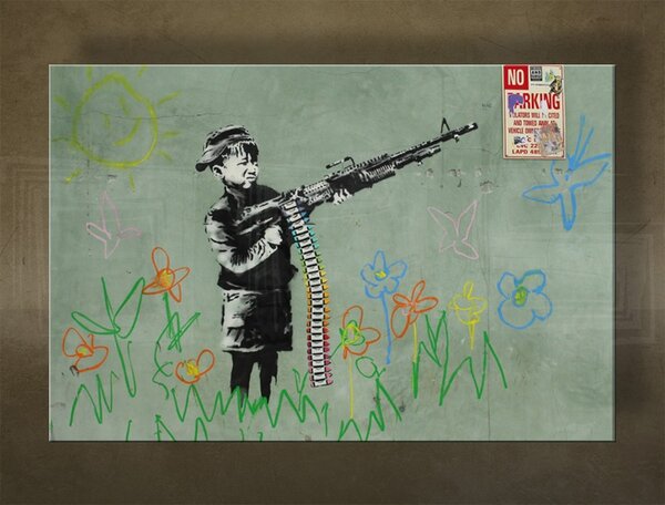 A kép vásznon 1 db Street ART - Banksy