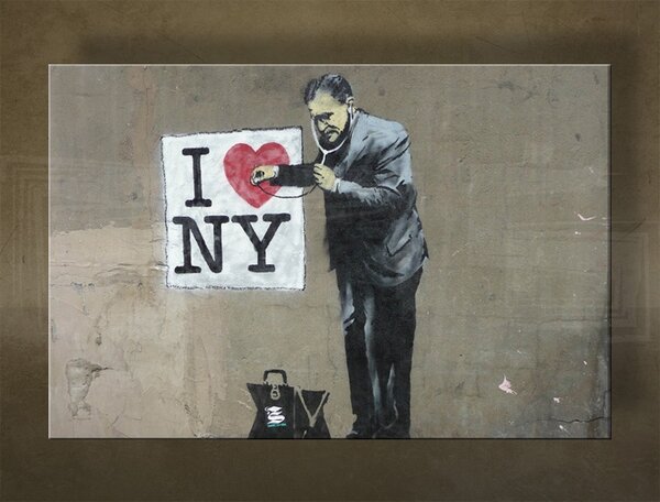 A kép vásznon 1 db Street ART - Banksy