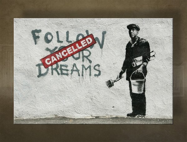A kép vásznon 1 db Street ART - Banksy