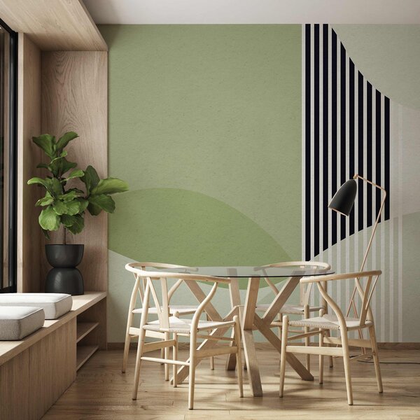 Fotótapéta Zöld és fekete geometriai minta, Absztrakt fotótapéta, Népszerű fotótapéta, u74075v3 - Tapeko.hu