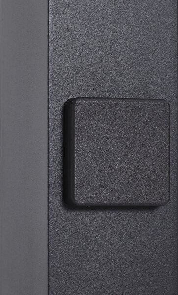 Modern kültéri oszlop lámpa fekete füstüveggel 70 cm alkonyatérzékelővel IP44 - Denmark