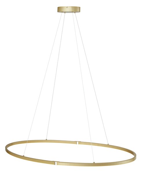 Design függőlámpa sárgaréz 120cm LED-del, 3 lépésben dimmelhető - Ovallo