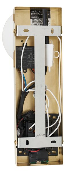 Modern, sárgar৩z falikar 2-lámpás, állítható, USB-C porttal - Lesly