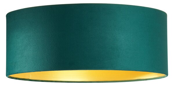 Modern mennyezeti lámpa zöld bársony 40 cm LED-del, 3 lépésben dimmelhető - Sue