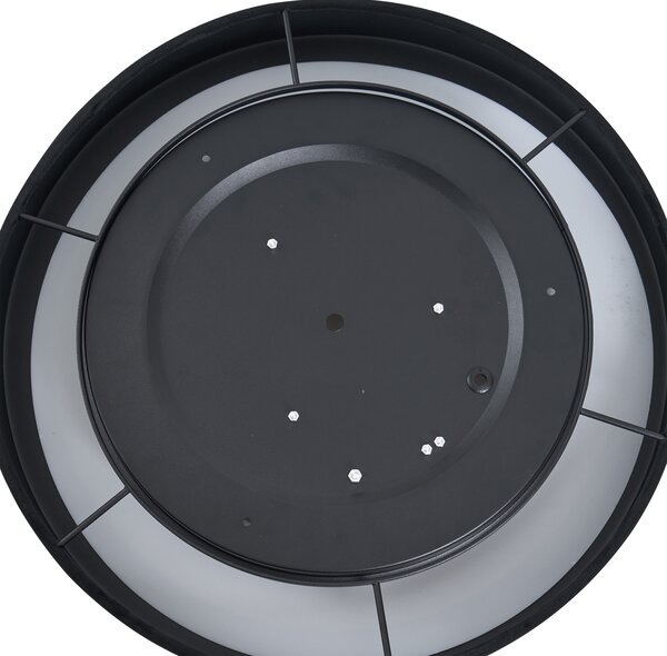 Modern mennyezeti lámpa fekete bársony 40 cm LED-del, 3 lépésben dimmelhető - Sue
