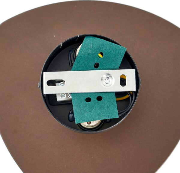 Design fali lámpa bronz organikus 20 cm 2-lámpás - Pulley