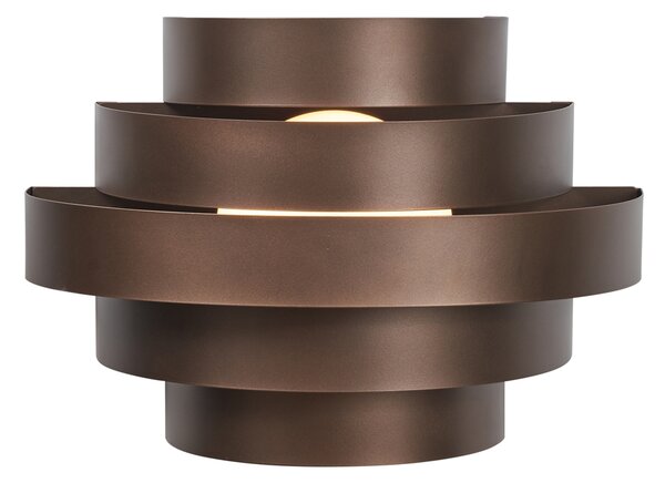 Modern bronz fali lámpa LED-del, 3 lépésben dimmelhető - Lines