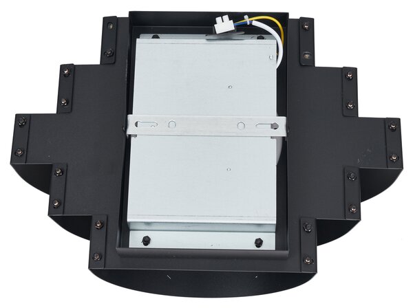 Modern fekete fali lámpa LED-del, 3 fokozatban dimmelhető - Lines