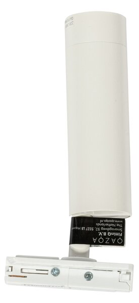 Modern fehér spotlámpa 1-fázisú 35 mm-es sínrendszerhez - Iconic Jeana Luxe