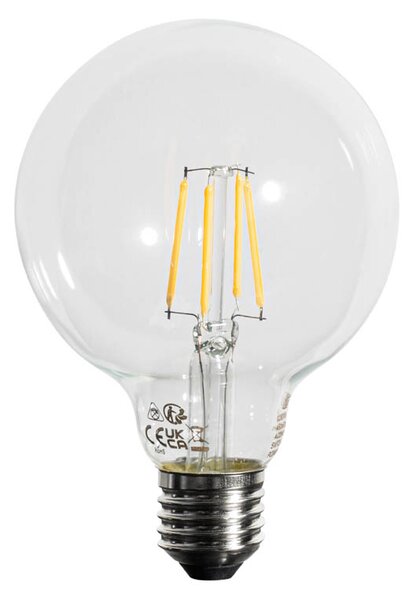 5 db E27 3-lépcsős dimmelhető LED izzó G95 4W 450lm 3000K