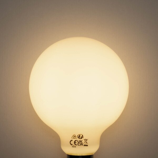 5 db E27 3-lépcsős dimmelhető LED izzó opál üveg G95 4W 450lm 2700K