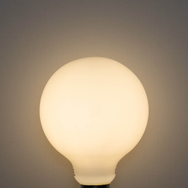 5 db E27 3-lépcsős dimmelhető LED izzó opál üveg G95 4W 450lm 3000K
