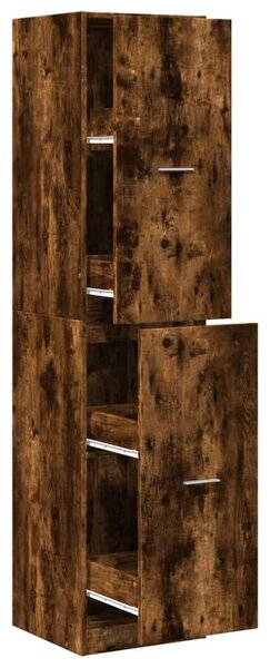 VidaXL Patikaszekrény - Füstös Tölgy - 40x41x174,5 cm