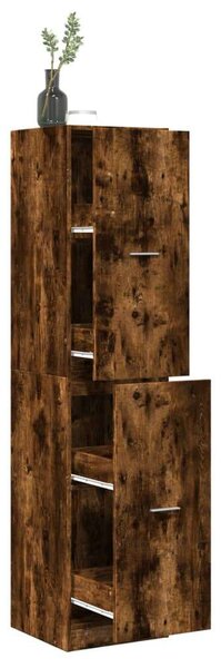 VidaXL Patikaszekrény - Füstös Tölgy - 40x41x174,5 cm