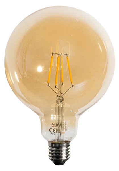 5 darabos E27 dimmelhető LED izzókészlet arany G125 4,9W 450 lm 2200K