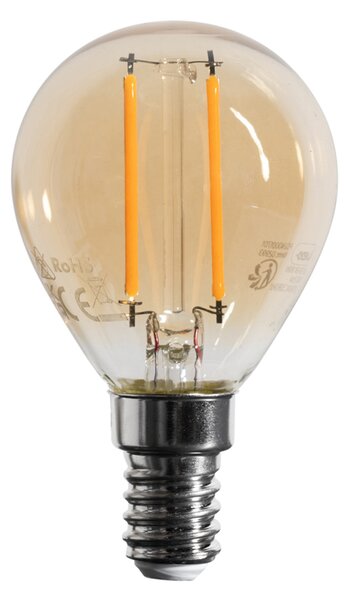 5 darabos E14 dimmelhető LED izzó készlet G45 arany 4W 330 lm 2100K