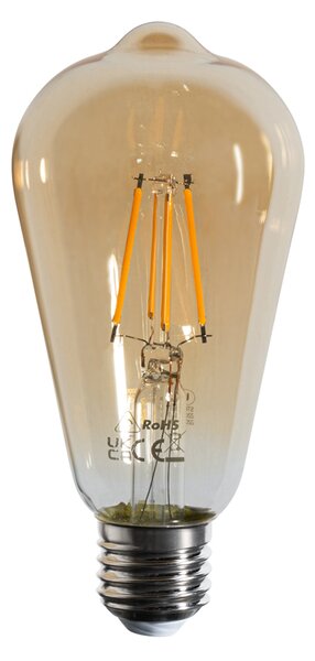 5 darabos E27 dimmelhető LED izzókészlet, ST64 arany, 4,5W, 450 lm, 2200K