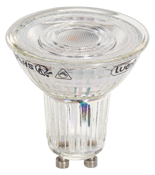5 darabos GU10 50 mm-es, Kelvin szerint szabályozható LED izzókészlet, átlátszó, 4,9 W, 400 lm, 2200-3000 K