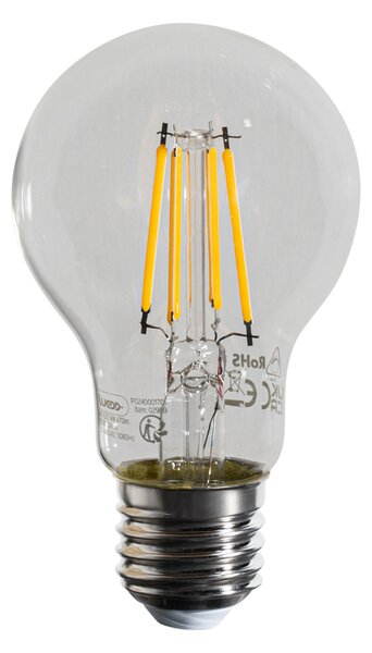 5 darabos E27 dimmelhető LED izzókészlet A60 átlátszó 4W 470 lm 2700K