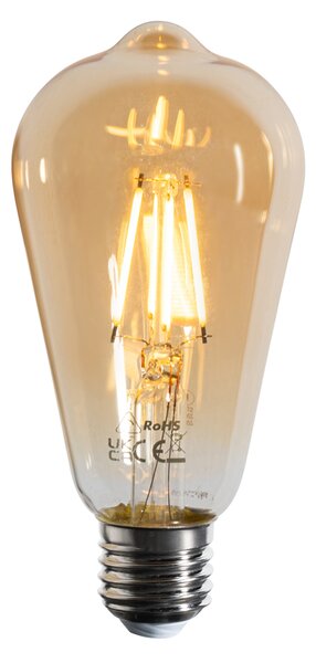 5 darabos E27 dimmelhető LED izzókészlet, ST64 arany, 4,5W, 450 lm, 2200K