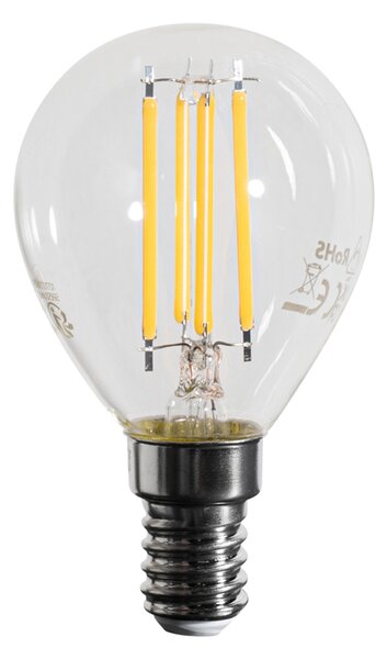 5 darabos E14 dimmelhető LED izzókészlet, G45 átlátszó, 4W, 470 lm, 2700K