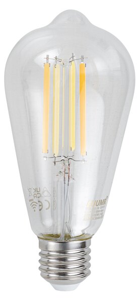 5 db Okos E27 Dimmelhető LED Izzók ST64 Átlátszó 7W 806lm 2700-6500K