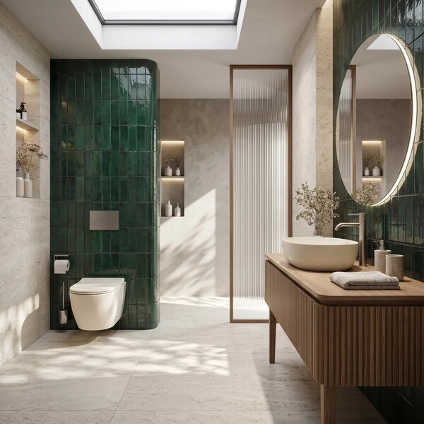 Focus Fali WC Csésze Szett + Pultra Szerelhető Mosdó Rea Focus Creme