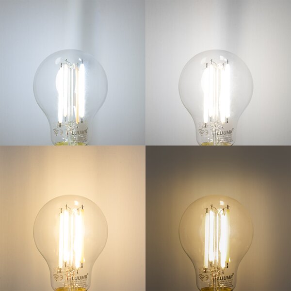 5 darabos okos E27 dimmelhető LED izzó készlet A60 átlátszó 7W 806 lm 2700-6500K