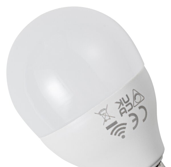 5 darabos Smart E14 LED izzókészlet G45 Opál RGBW 4,9W 470 lm 2700-6500K