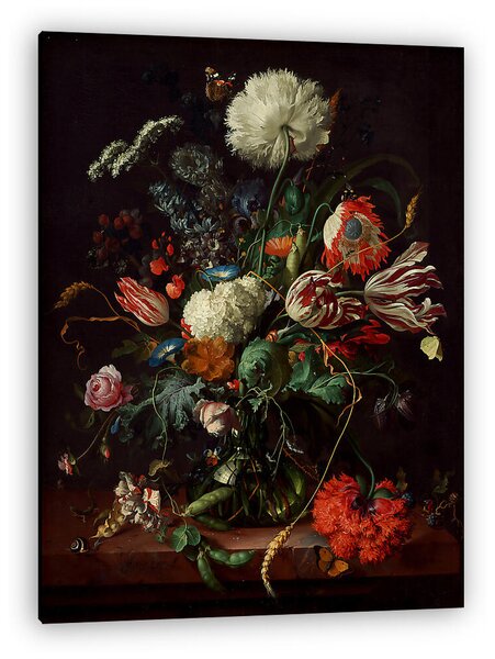 Jan Davidsz de Heem: Egy váza virág (vászonkép)