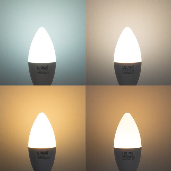 5 darabos Smart E14 LED izzókészlet C37 Opál RGBW 4,9W 470 lm 2700-6500K