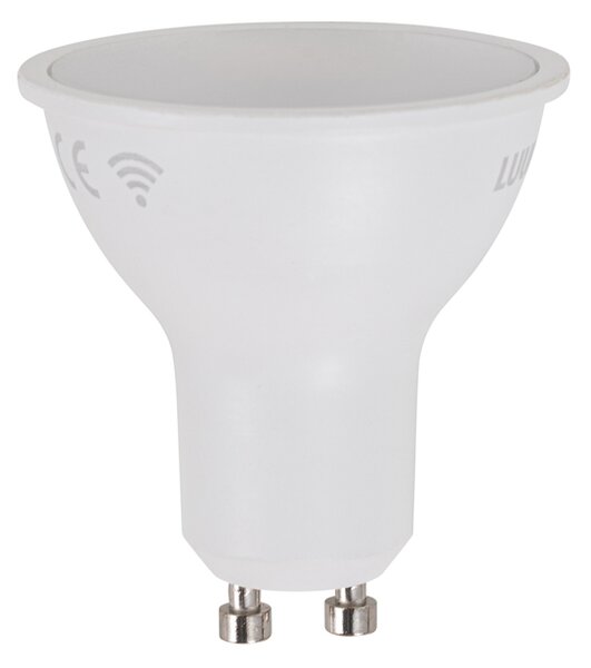 5 darabos Smart GU10 50mm-es dimmelhető LED izzókészlet, opál, 7W, 630 lm, 4000K