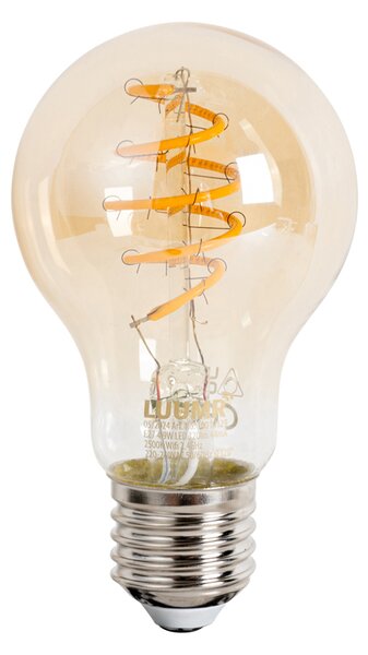 5 db Okos E27 Dimmelhető LED Izzó A60 Borostyán 4.9W 320lm 2500K