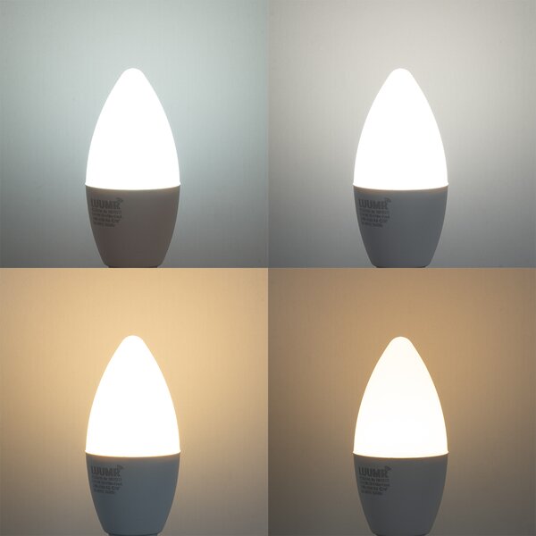 E14 Dimmelhető LED Izzó C37 Opál 4.9W 470lm 2700-6500K