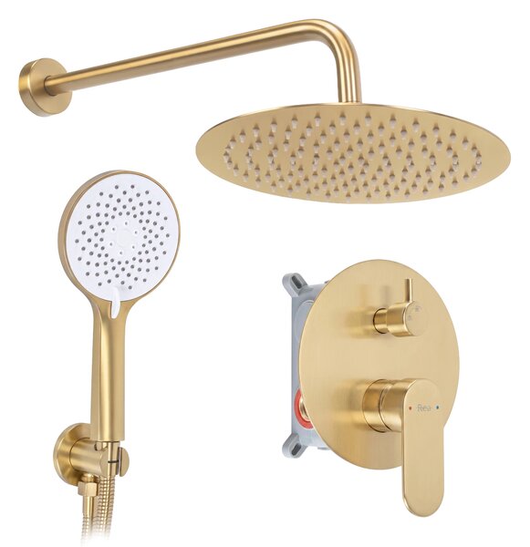 Zuhanyszett rejtett Rea Drop Brush Gold + BOX
