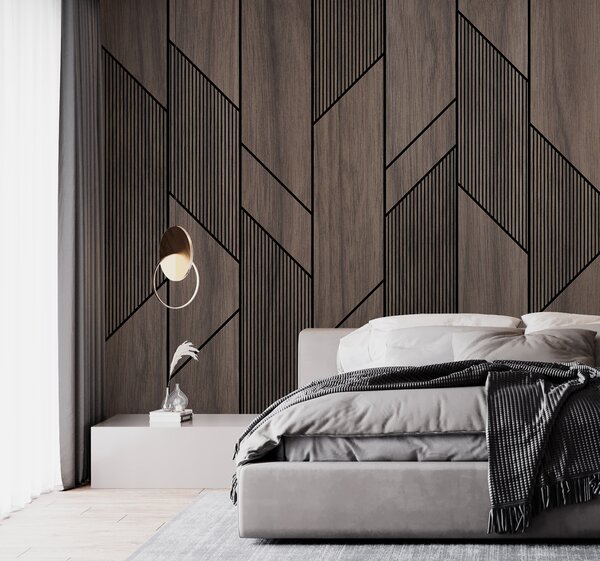 Fotótapéta Geometrikus minta fa felületen, Modern fotótapéta, Modern fotótapéta, u97427 - Muralas.hu