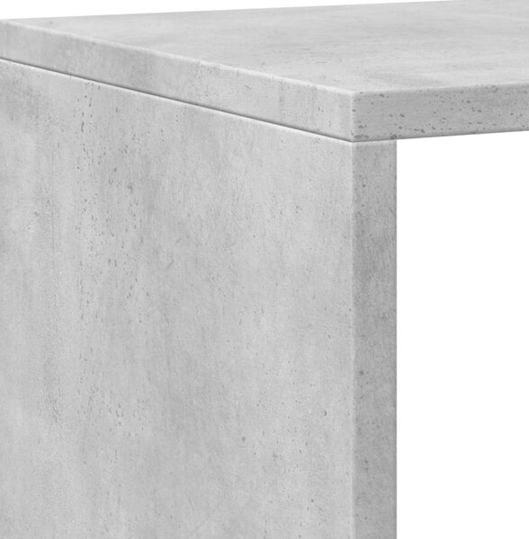 VidaXL Könyvespolc - 16 Rekeszes - Betonszürke - 137,5x29x137,5cm