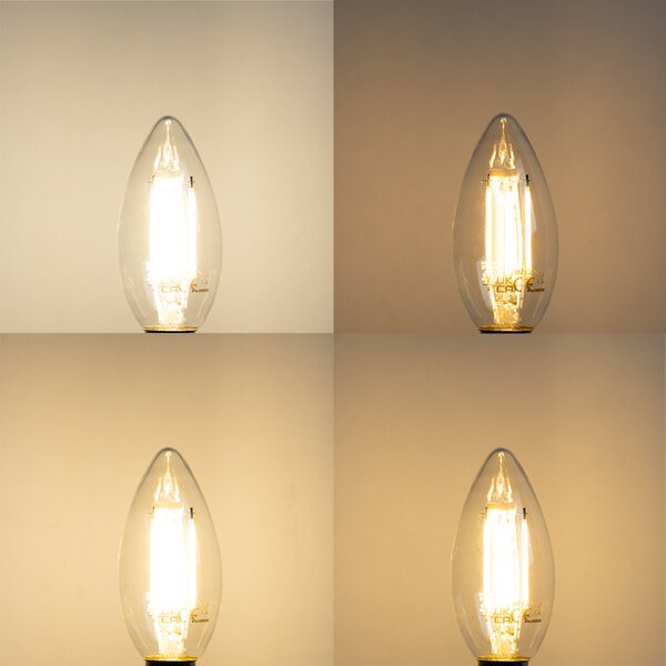 5 darabos Smart E14 LED izzó készlet B35 4.5W 470 lm 2700K