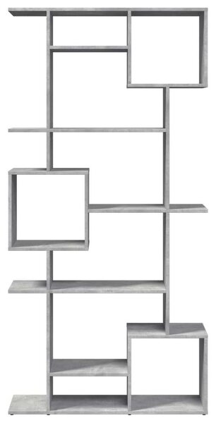 VidaXL Modern Polcrendszer - 9 Rekesz - Betonszürke - 92x29x188cm