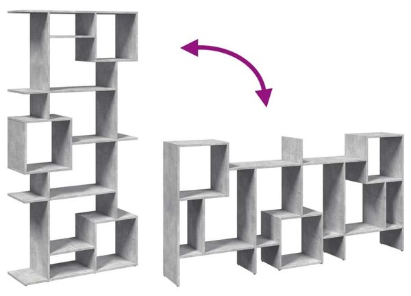 VidaXL Modern Polcrendszer - 9 Rekesz - Betonszürke - 92x29x188cm