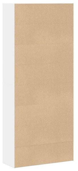 VidaXL Fehér Fa Könyvespolc - 5 Polc - 80x30x189 cm