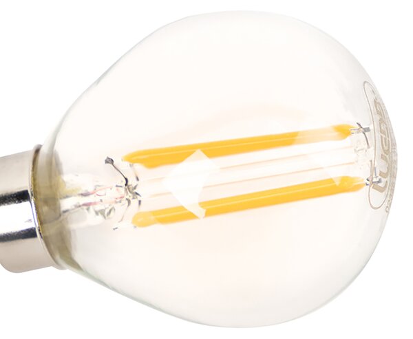4 db E14-es szabályozható LED izzó készlet P45 átlátszó 3W 250lm 2700K