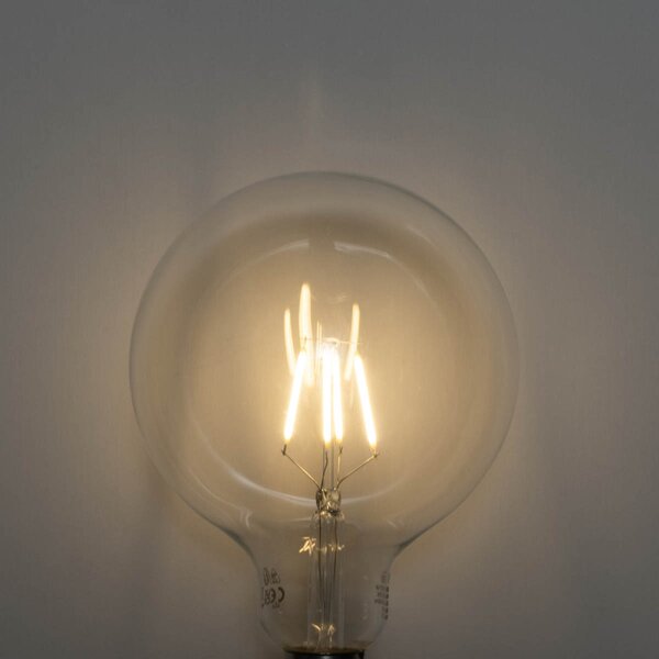5 darabos E27 3 lépésben dimmelhető LED spirál filament izzókészlet G125 4W 450 lm 2700K