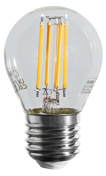 5 darabos E27 dimmelhető LED Filament izzókészlet G45 átlátszó 4W 470 lm 2700K
